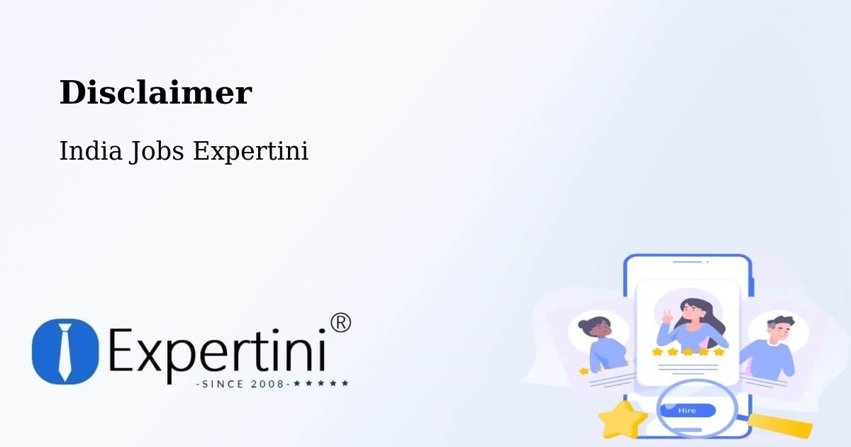 Disclaimer – Lucknow - India Jobs Expertini